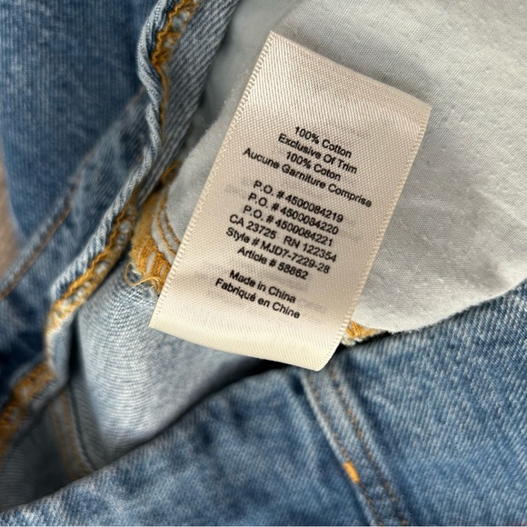 Aritzia Wilfred Free Ahrens Denim Mini Skirt Medium Wash Blue Size 6 - Picture 7 of 8